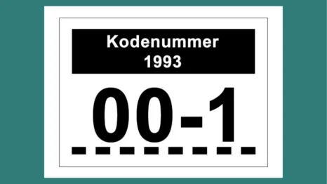 Kodenumre og mærkning af kemikalier