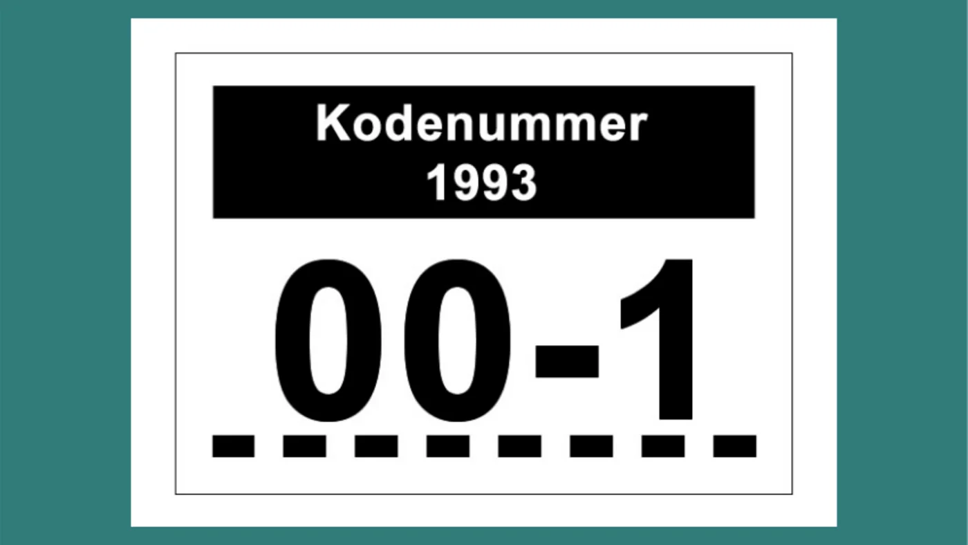 Kodenumre og mærkning af kemikalier