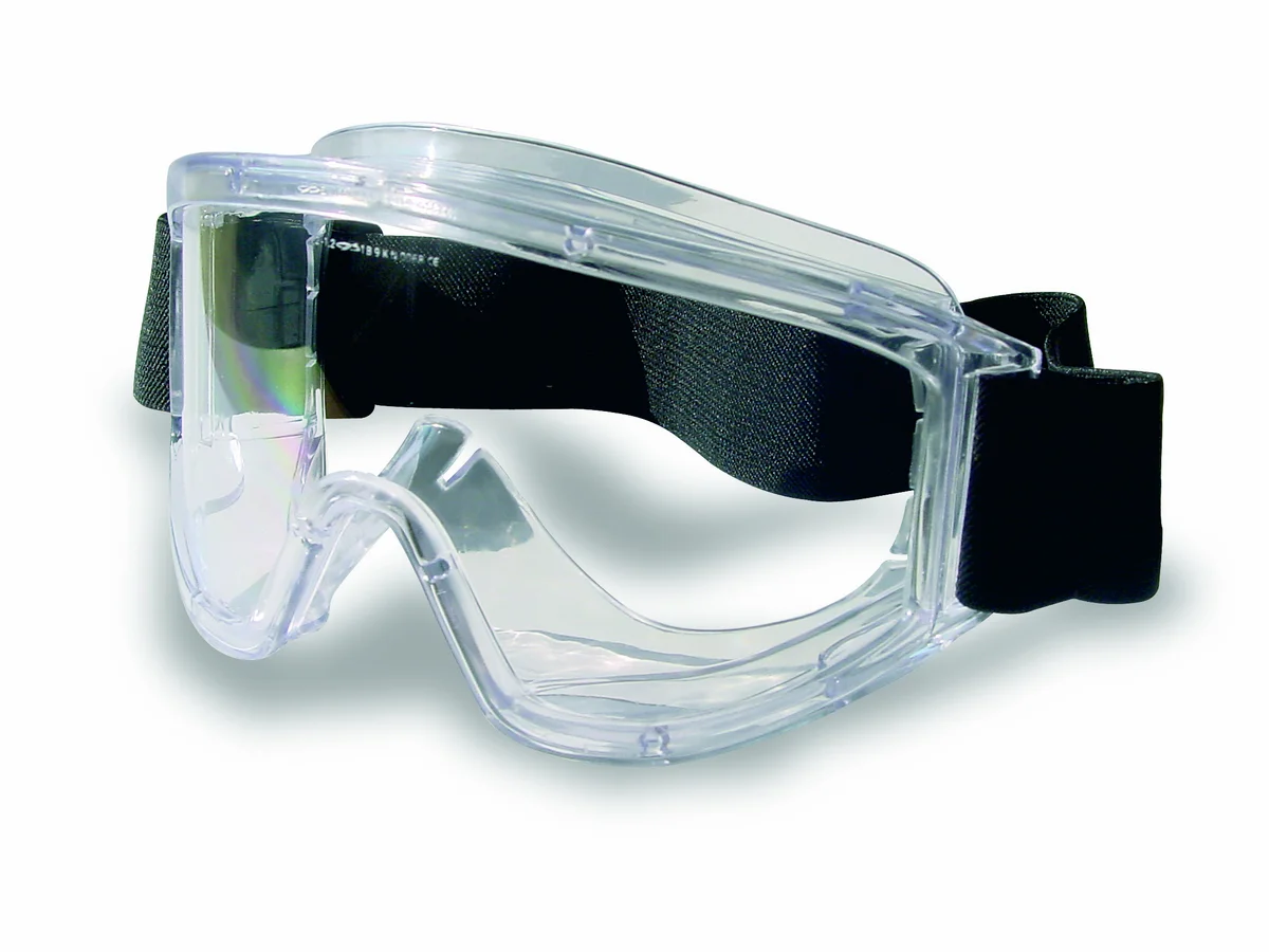 Kapselbrille, som slutter tæt til ansigtet. Kapselbriller kaldes også helbriller (eng.: Goggles), og de beskytter dine øjne og ansigtet omkring øjnene. Større modeller kan bæres uden på almindelige briller.