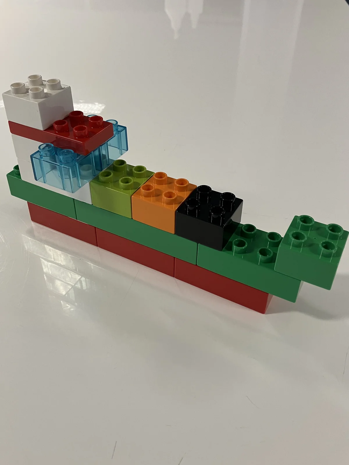 Legobygning på langdistance