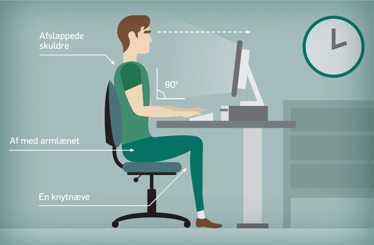 Undgå ondt i ryggen på din kontorplads