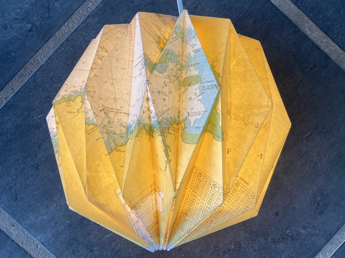 Lav en lampe ud af søkort